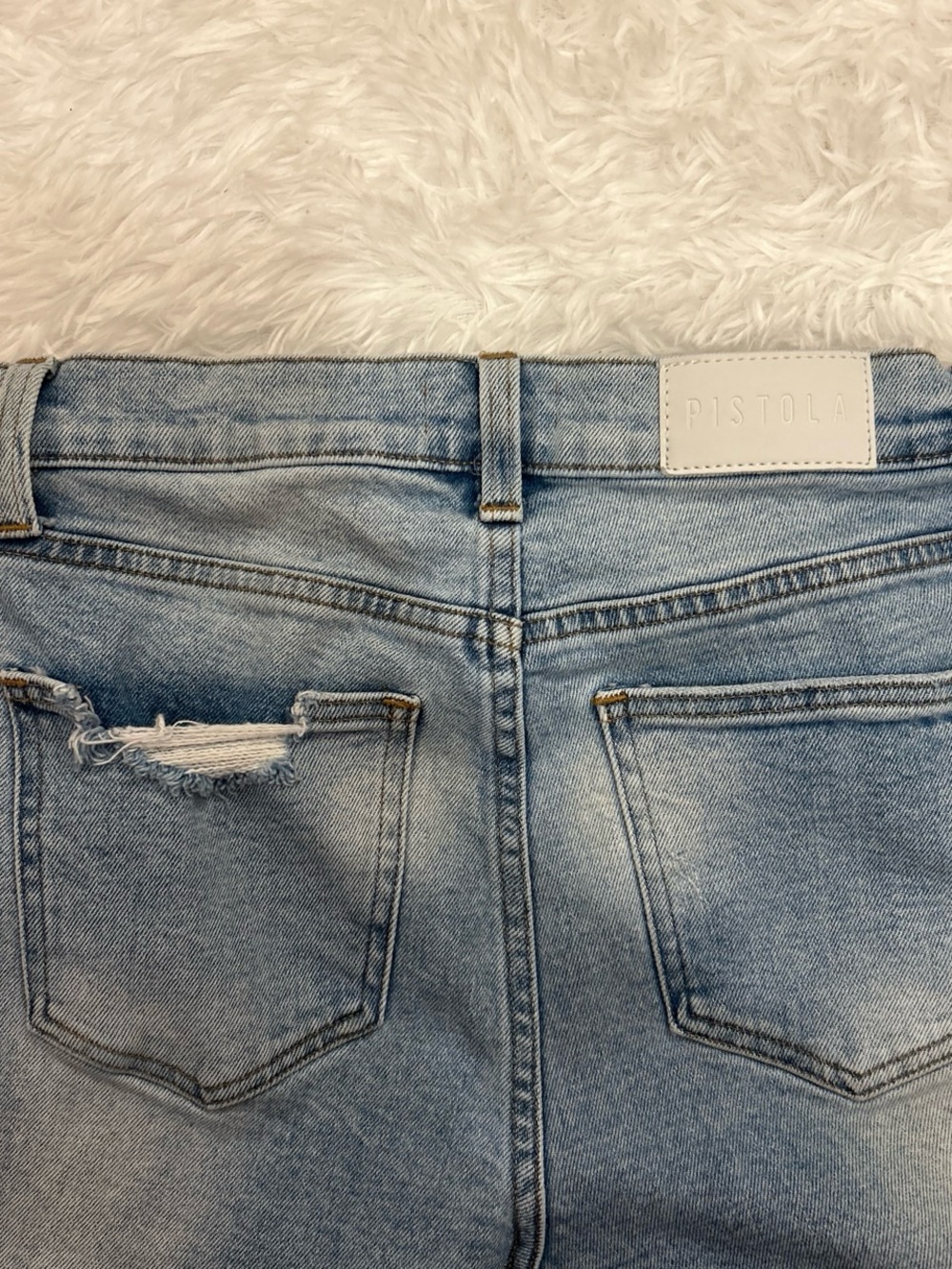 Pistola Lennon Distressed High Rise Bootcut Jeans - Picture 5 of 9